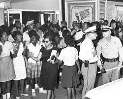 Image 27African American women participate in Civil Rights protest in Tallahassee, Florida, 1963 (from African-American women in the civil rights movement)