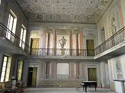 Mural paintings in the ballroom