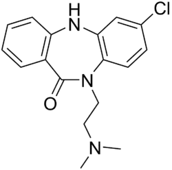 Skeletal formula of clobenzepam