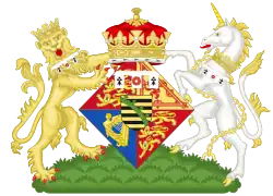 Complete arms of Alice as a princess of the United Kingdom
