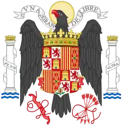 State coat of arms of Francoist Spain 1939–1945.