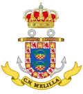 Coat of Arms of the Naval Command of Melilla Maritime Action Forces (FAM)