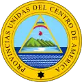 Coat of arms of the Federal Republic of Central America from 1823 to November 1824