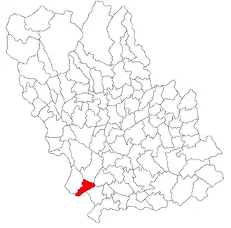 Location in Prahova County