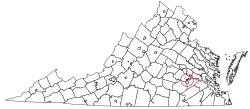 Location in the State of Virginia