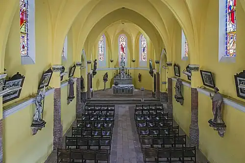 Inside the church
