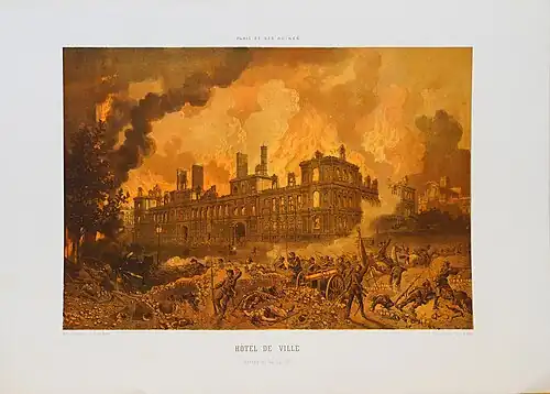 Burning of the Hôtel de Ville by Paris Commune, 23–24 May 1871
