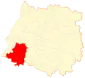 Location of the Cauquenes commune in the Maule Region