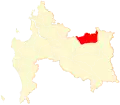 Location of Tucapel commune in the Bío Bío Region