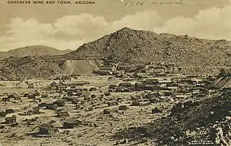 View of Congress and the mine, c.1914.