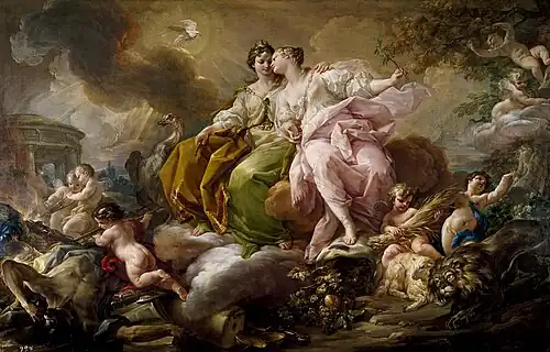 Allegories of Justice and Peace, 1754, Museo del Prado, Madrid