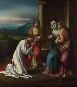 Correggio, Christ Taking Leave of His Mother, circa 1513, National Gallery, London