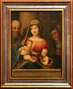Correggio, Holy Family with Saints Elizabeth and John.