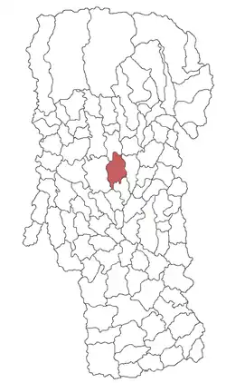 Location in Argeș County