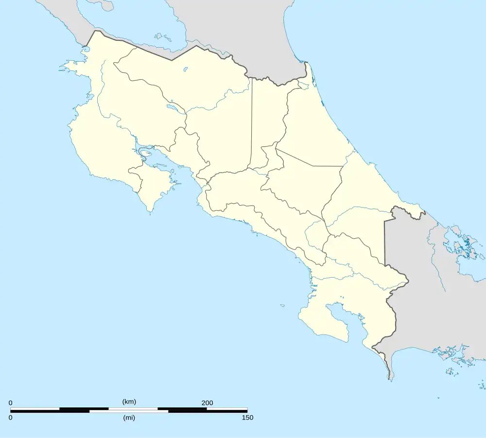 Cahuita district location in Costa Rica