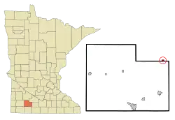 Location of Comfrey, Minnesota