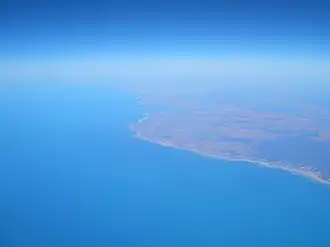 Aerial view of the area