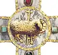 Detail of the Agnus Dei.