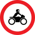 No motorcycles