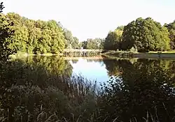 Piła pond in the Palace Park