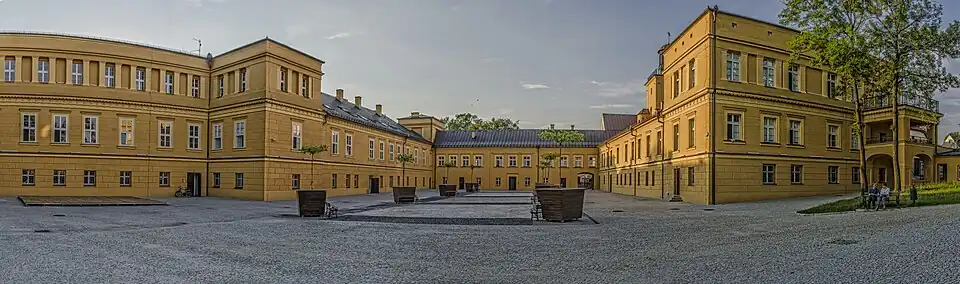 The palace courtyard