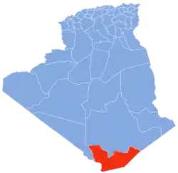 Location of In Guezzam Province