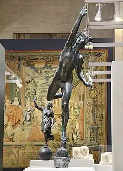 Lady Tholose and a 1624 Toulouse copy of Giambologna's Mercury (1563)