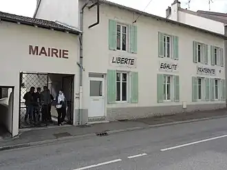 The town hall in Damelevières