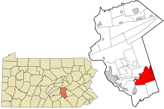 Location in Dauphin County and the U.S. state of Pennsylvania.