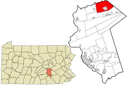 Location in Dauphin County and state of Pennsylvania