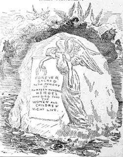 Davenport's final cartoon: to the dead of the Titanic, 1912