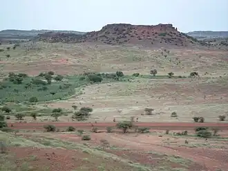 A duricrust inselberg near Dori, Burkina Faso
