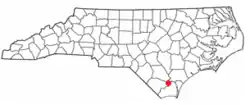 Location with the U.S. state of North Carolina