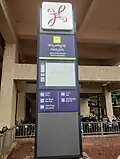 Station Board prescribed with the Legend and Namma Metro Map