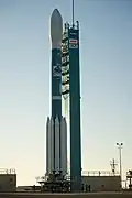 Delta II rocket carrying NPP.