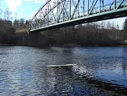 Klarälven running through Munkfors in April 2006