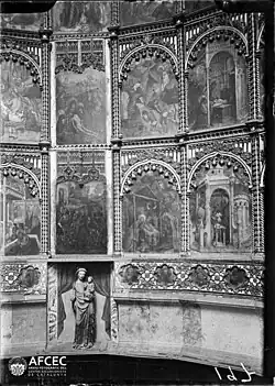 A reredos, Old Cathedral, photo dated 1880–1926. Memòria Digital de Catalunya.