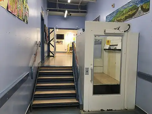 Corridor view from the entrance.