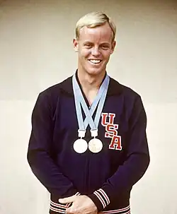 Don McKenzie, winner of the 100-metre breaststroke and 4 × 100-metre medley relay.