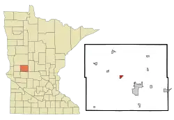 Location of Garfield, Minnesota