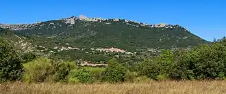 Duilhac-sous-Peyrepertuse with the Peyrepertuse castle