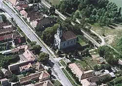 Aerial photography of Dunaalmás