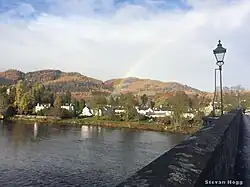 Dunkeld, and a lantern on the bridge