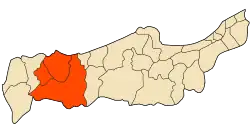 Location of Gouraya within Tipaza Province
