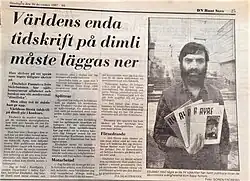 Pamukçu appeared in Swedish newspapers and promoted Zazaki magazines, 1987