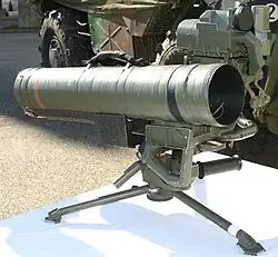 Eryx firing post with its infrared sight.