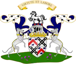 Earl of Dundonald's Coat of arms (version quartered with Blair)