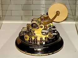Image 31Stock telegraph ticker machine by Thomas Edison (from History of telecommunication)