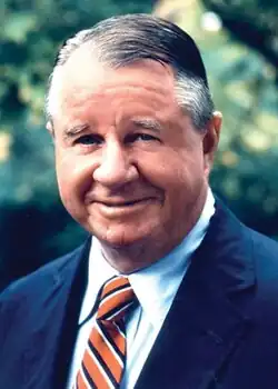 Portrait photo of Edward D. "Ted" Jones, former CEO, Edward Jones Investments