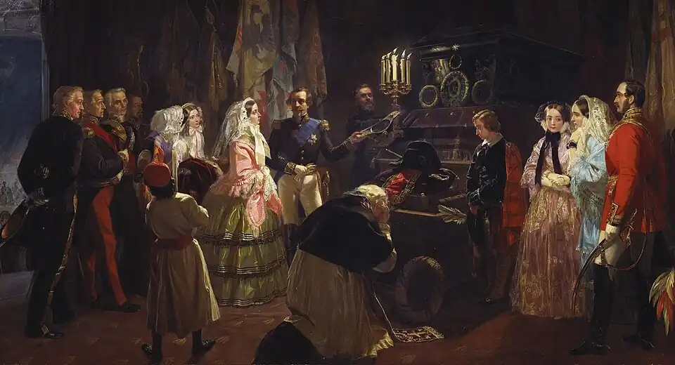 Queen Victoria at the Tomb of Napoleon by Edward Matthew Ward, 1860